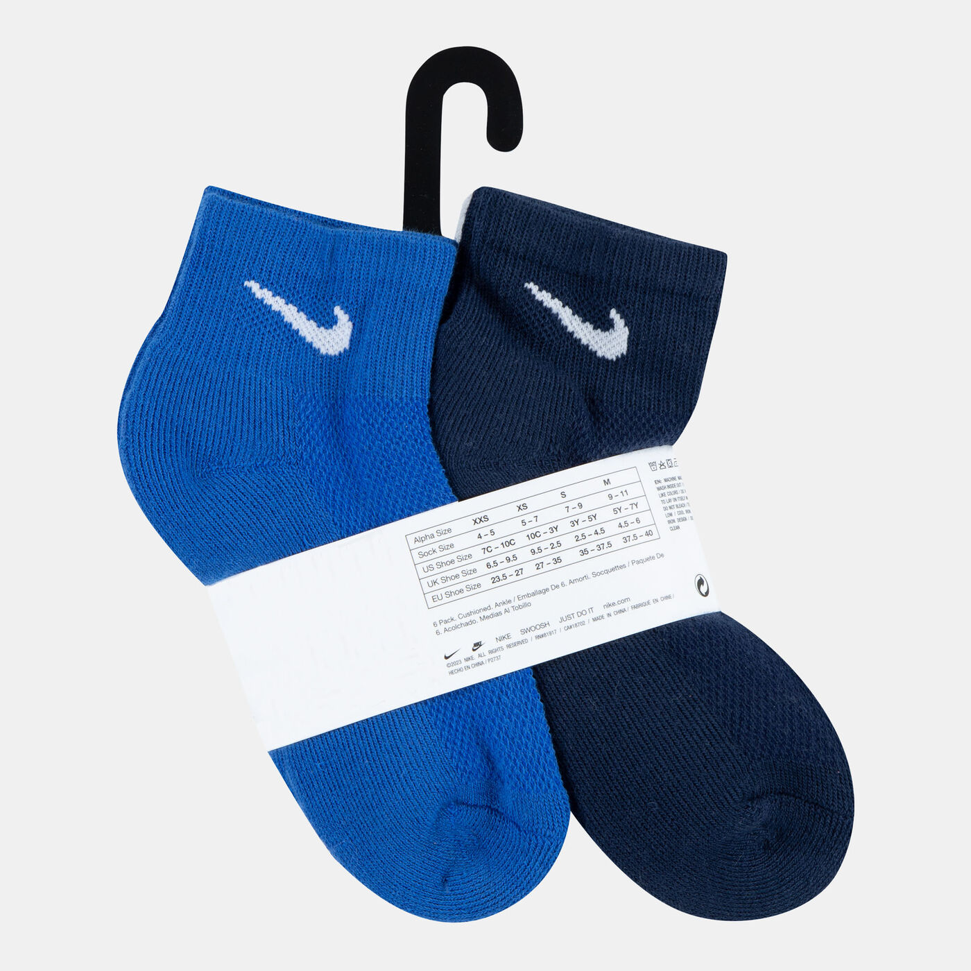 Kids' Holiday Gift Quarter-Crew Socks (6 Pack)