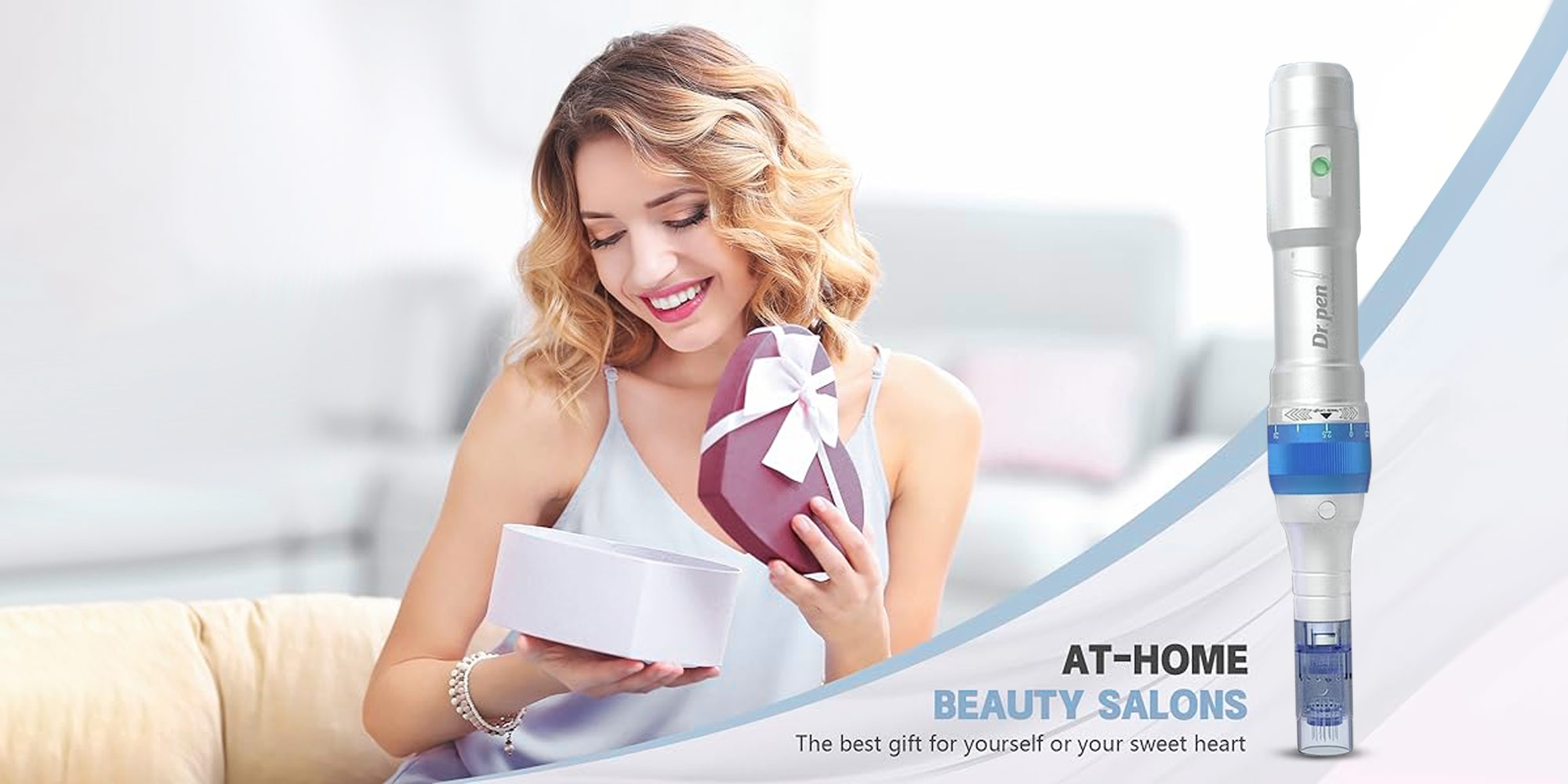 Dr.Pen M7S Microneedle Roller Set – Home Treatment for Acne Scars and Hair Growth | 10 pcs 36-pin Needles + 10 pcs 16-pin Needles, Compatible with M8 Needles