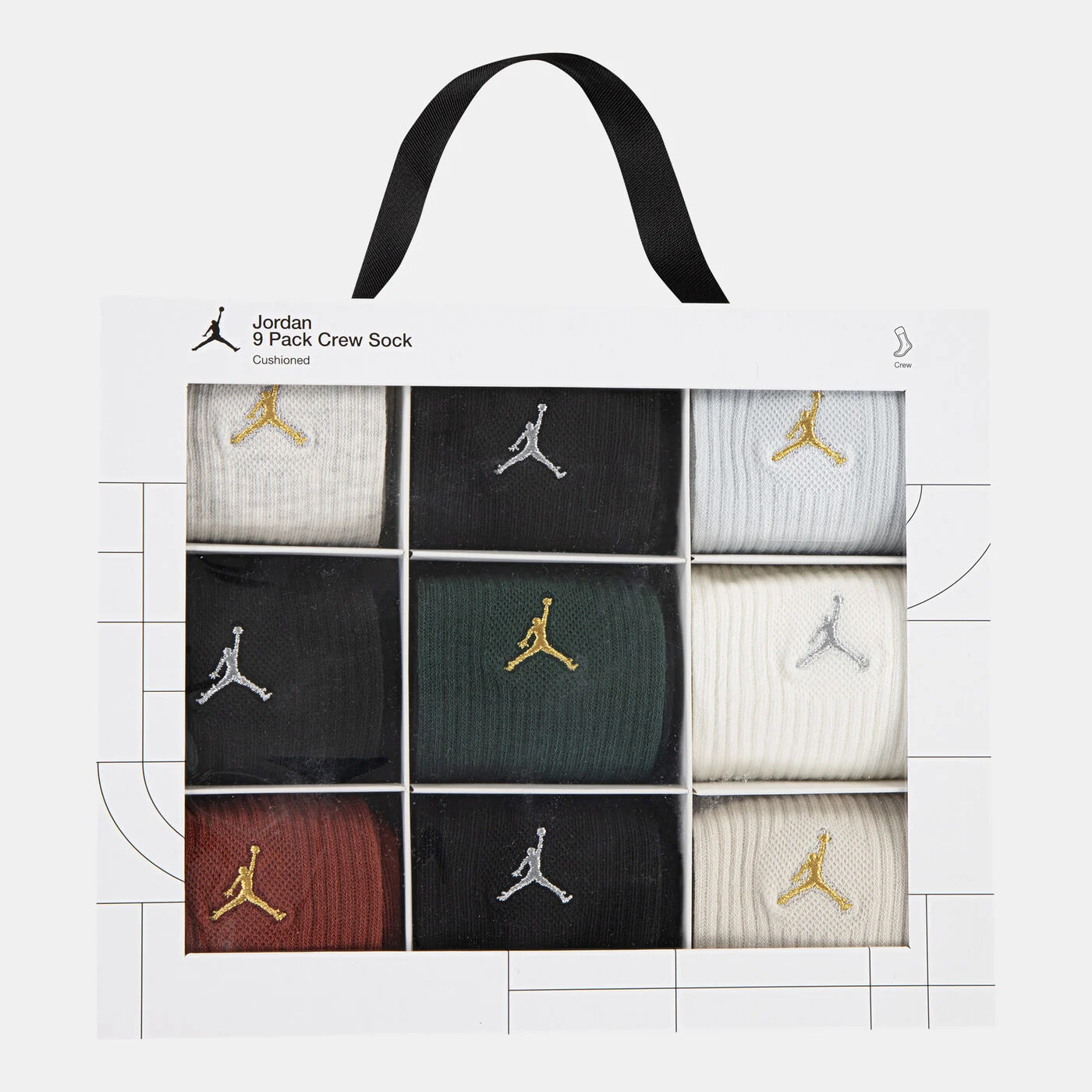 Kids' Holiday Gift Crew Socks (9 Pack)