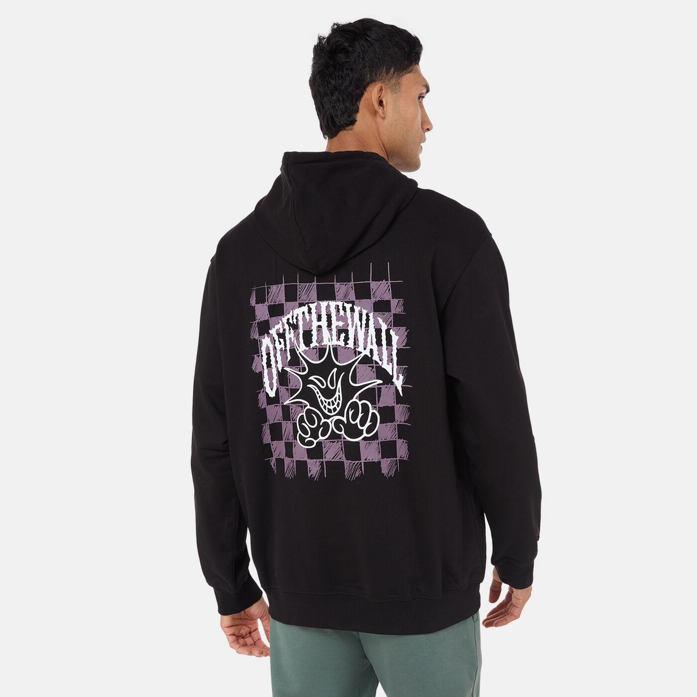 Men's Checker Logo Pullover Hoodie