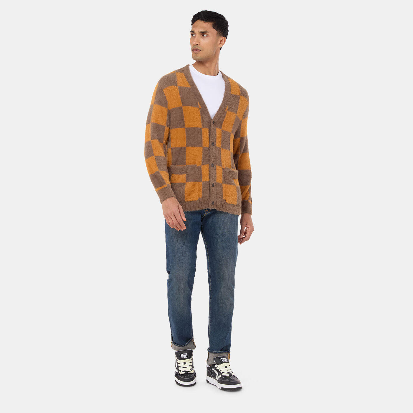 Men's Canfield Checkerboard Cardigan