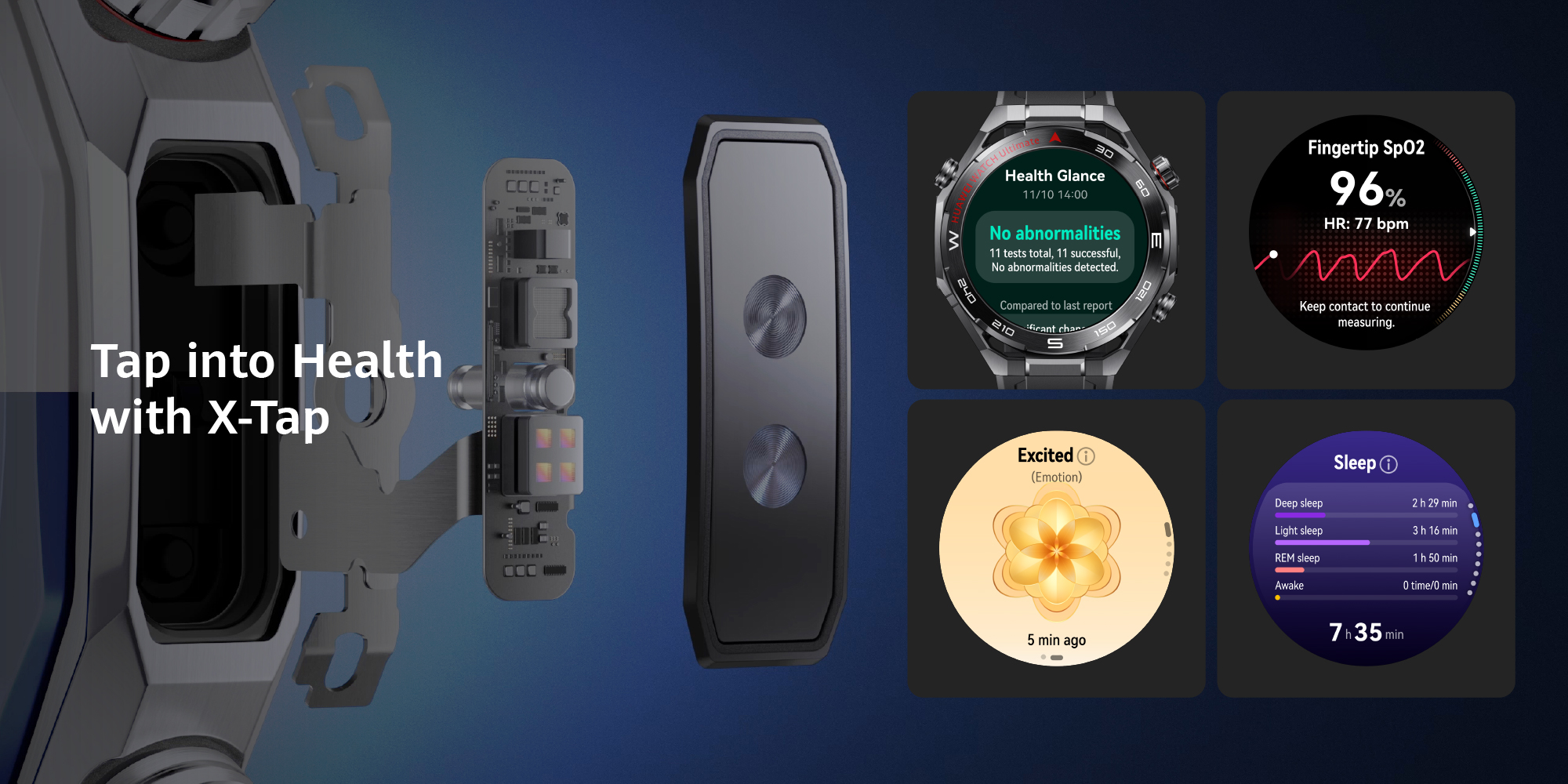 Watch Ultimate 2 Smart Watch with Extra Titanium Strap, Zirconium-based Liquid Metal case, 150-Meter Diving Watch, Sonar-based Underwater Communication, Accurate Health Monitor,  eSIM cellular calling, Blue