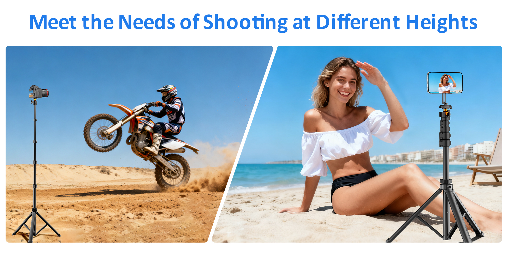 173cm Upgraded Magnetic Phone Camera Tripod Stand with Remote & Phone Holder, Tripod for Travel/Video Recording,Tall Smartphone Tripod Compatible with iPhone/Android/Projector/Photography Light/Camera