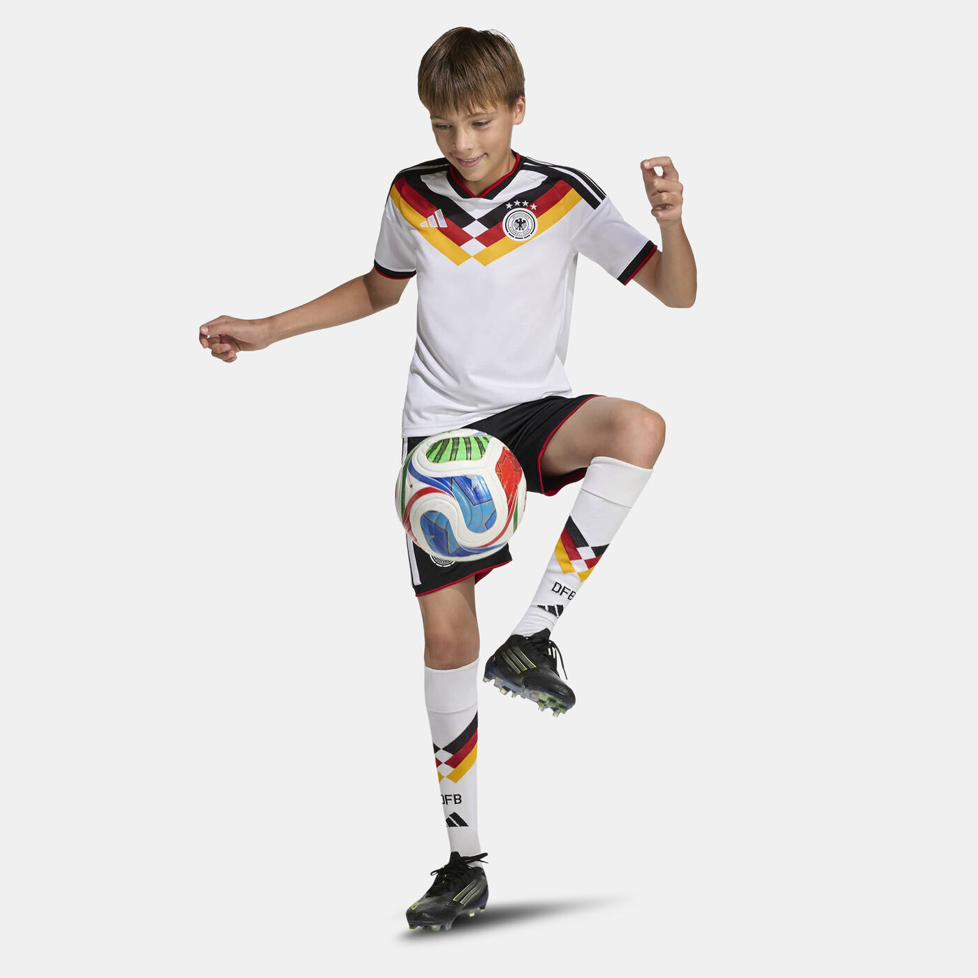 Kids' Germany 26 Home Football Shorts