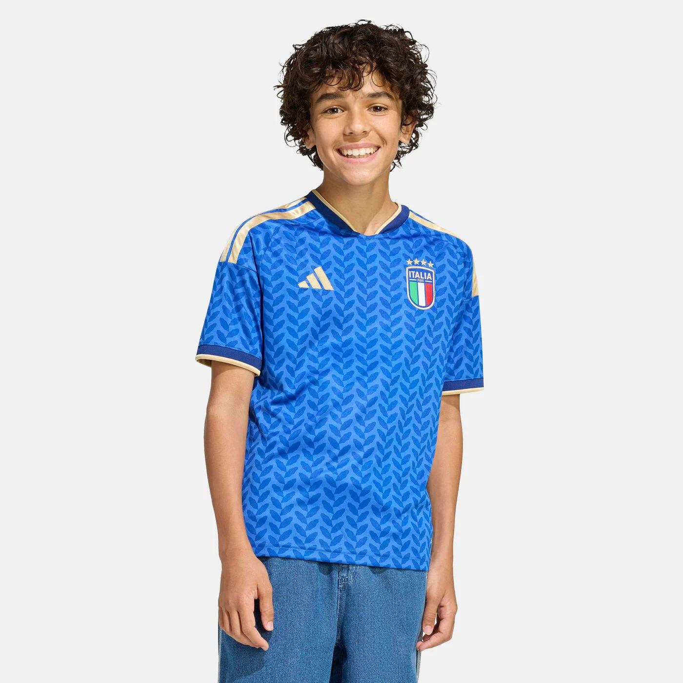 Kids' Italy 26 Home Football Jersey