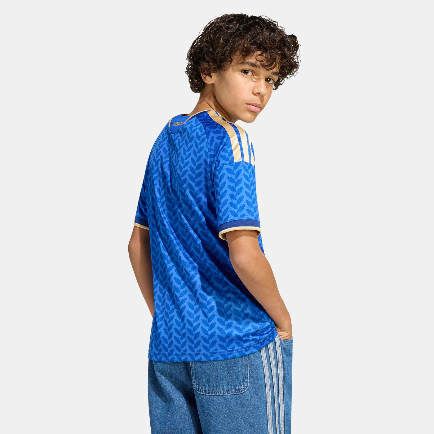 Kids' Italy 26 Home Football Jersey