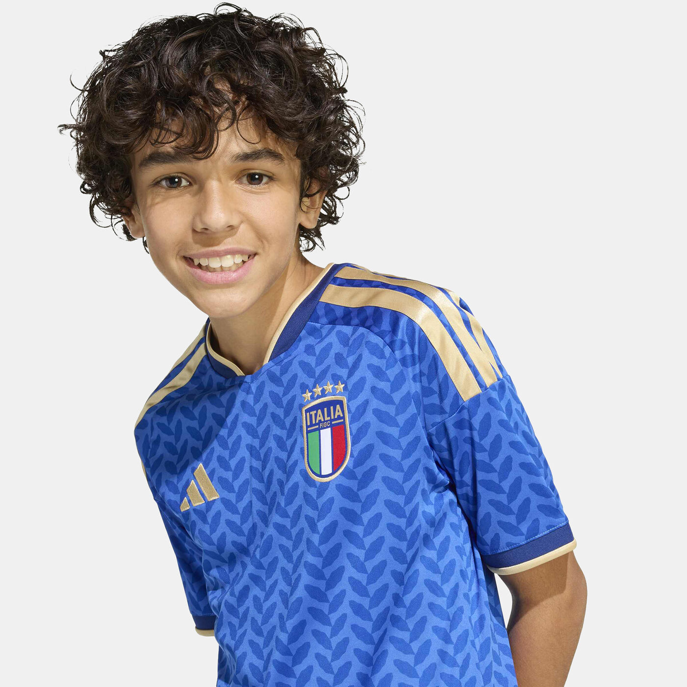 Kids' Italy 26 Home Football Jersey