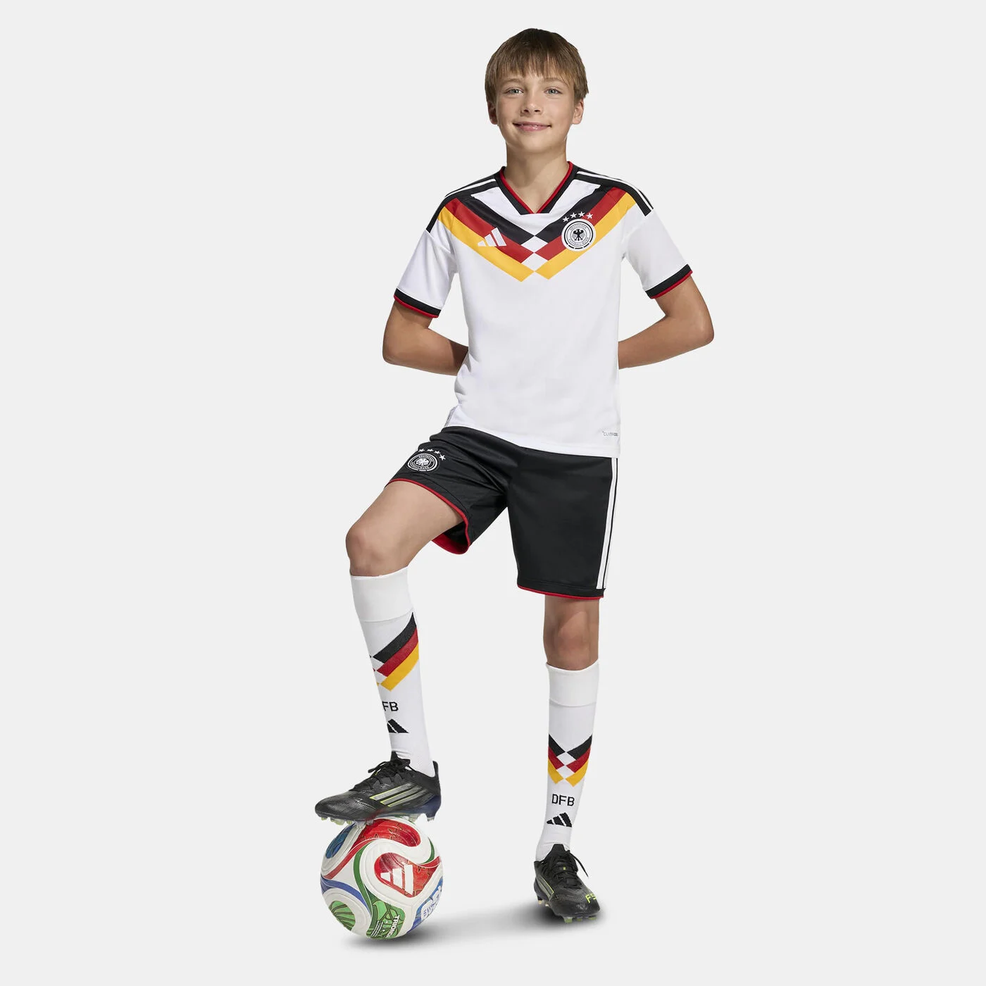 Kids' Germany 26 Home Football Jersey