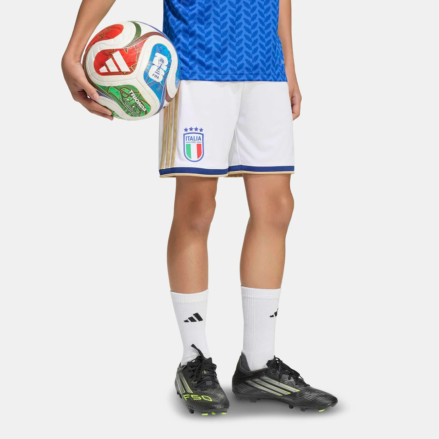 Kids' Italy 26 Home Football Shorts
