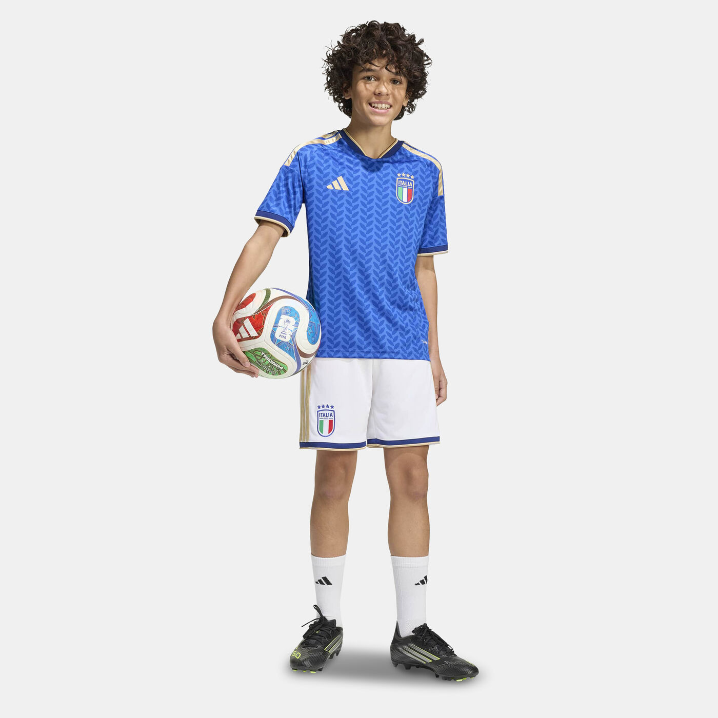 Kids' Italy 26 Home Football Shorts