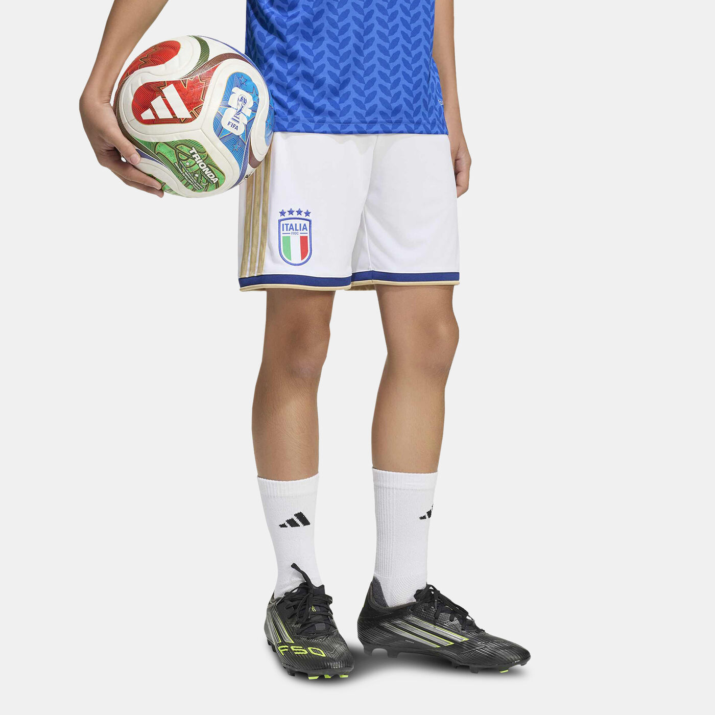 Kids' Italy 26 Home Football Shorts