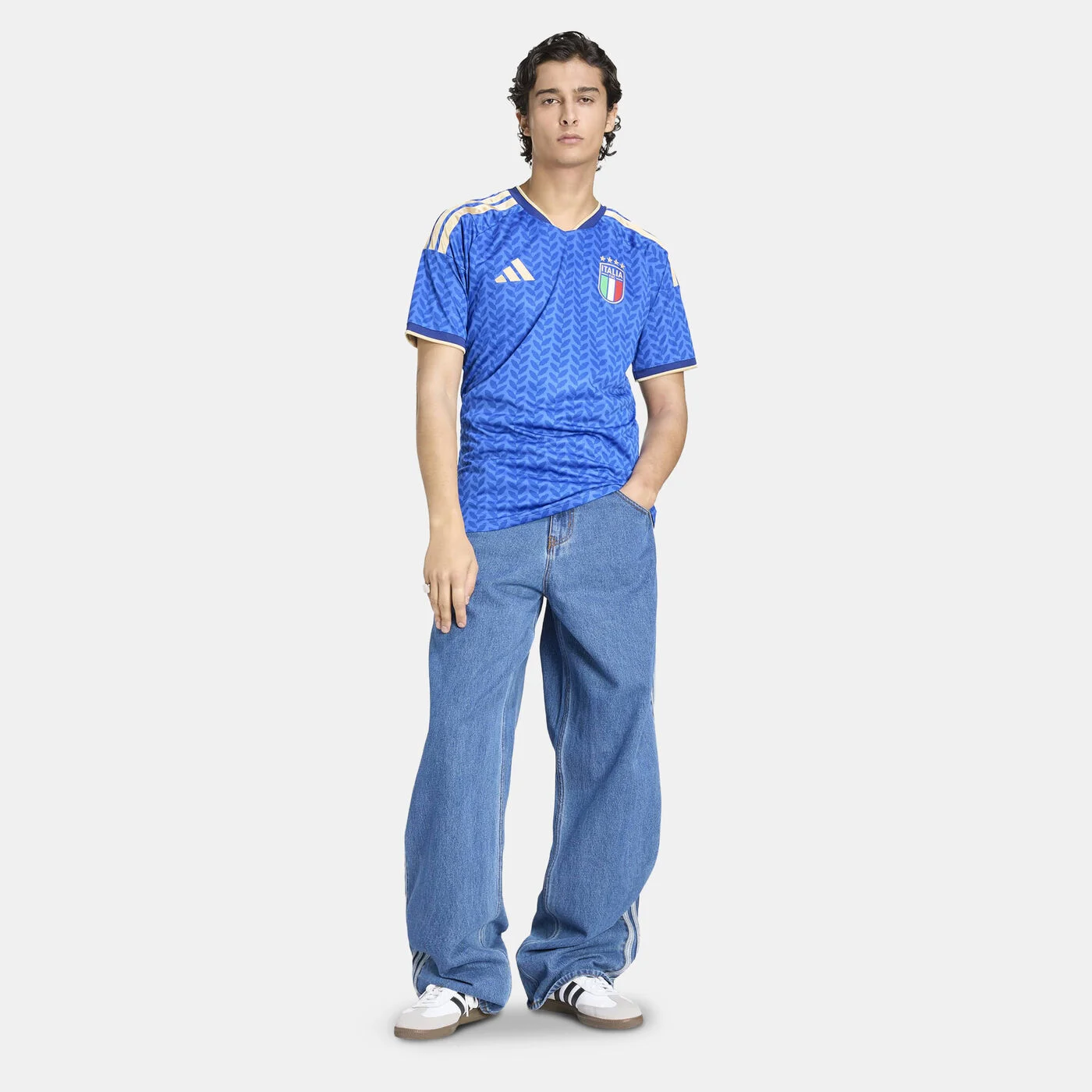 Men's Italy 26 Home Football Jersey