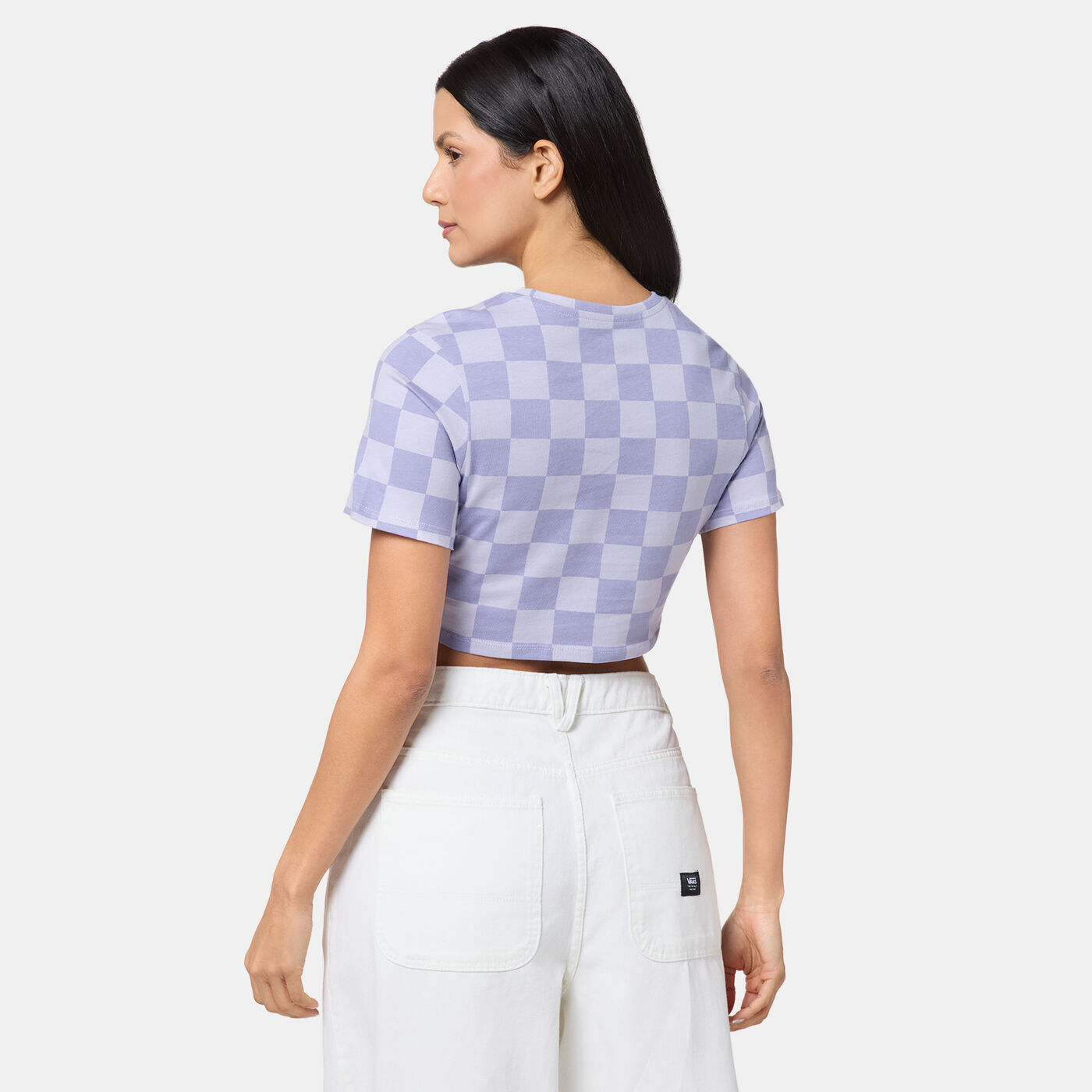 Women's Checker Crop Top