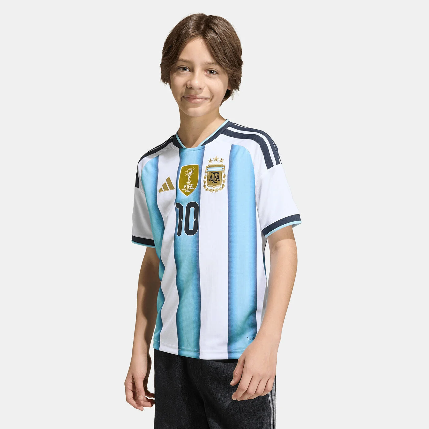 Kids' Argentina 26 Home Messi Football Jersey