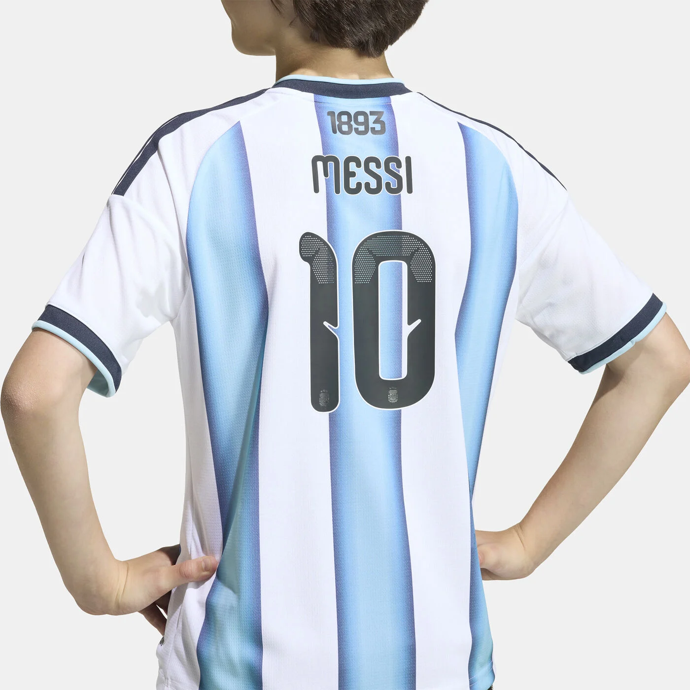 Kids' Argentina 26 Home Messi Football Jersey