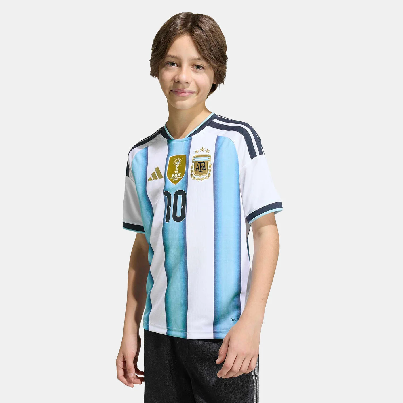 Kids' Argentina 26 Home Messi Football Jersey