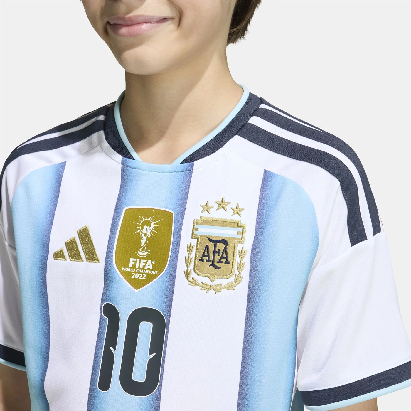 Kids' Argentina 26 Home Messi Football Jersey