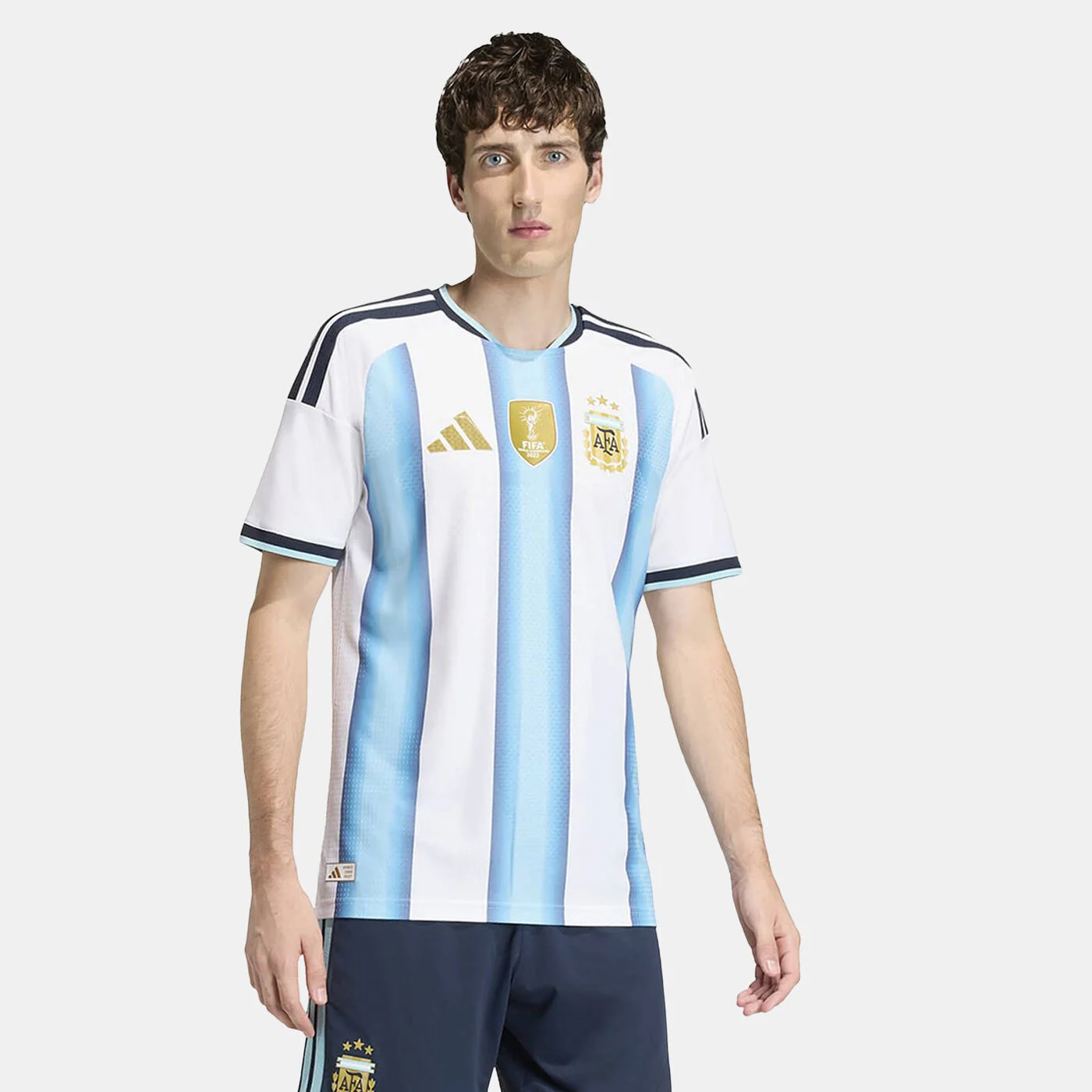 Men's Argentina 26 Home Authentic Football Jersey
