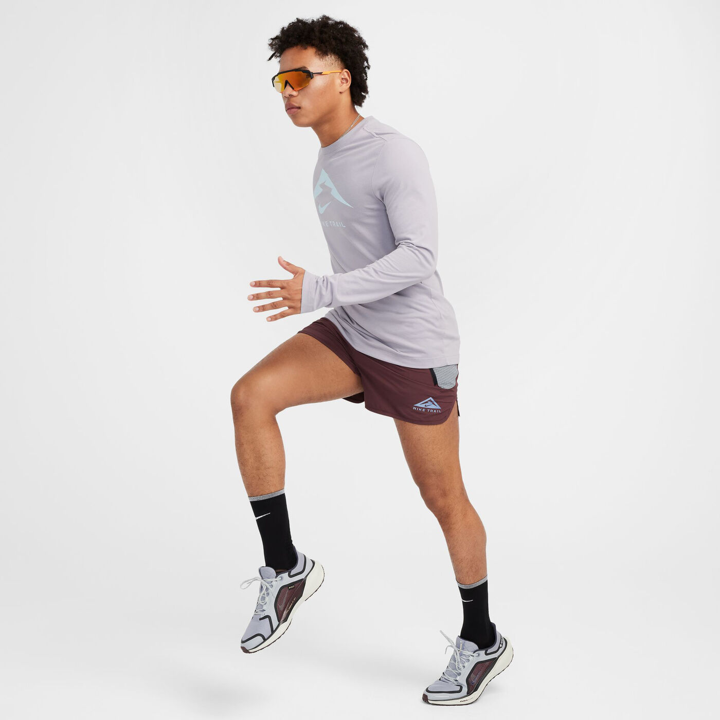 Men's Dri-FIT Long-Sleeve Trail Running T-Shirt