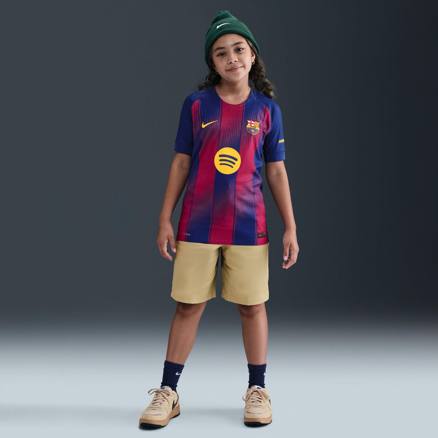 Kids' FC Barcelona 25/26 Home Authentic Football Jersey