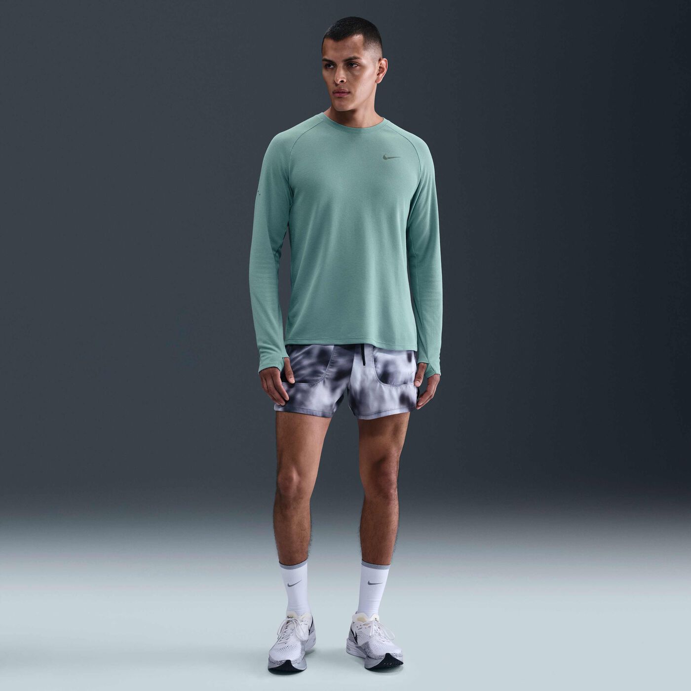 Men's Stride Waffle Crew Running Top