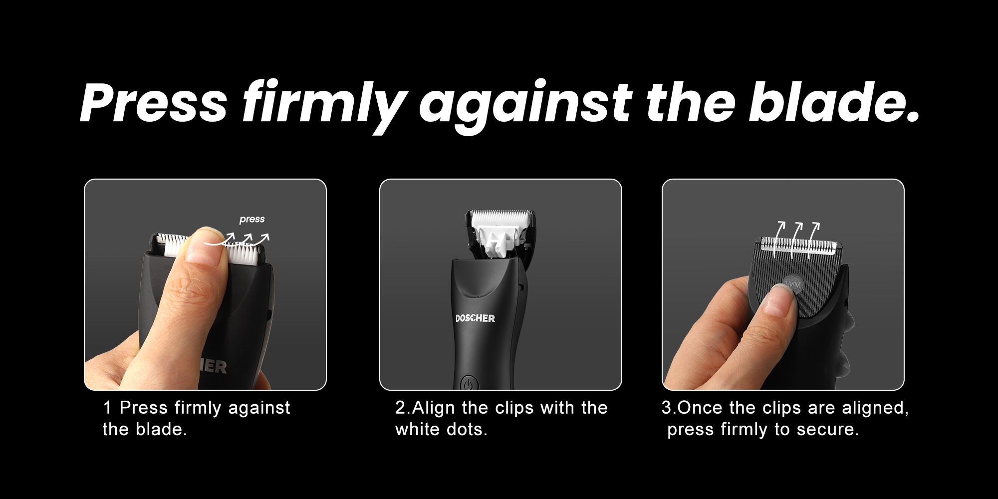 Three-Head Body Hair Trimmer for Men, Skin Safe Foil Razor, Waterproof Wet/Dry Electric Groomer with LED Display, No-Nick Shaver Kit, USB Rechargeable with Charging Dock, Guide Comb & Travel Lock