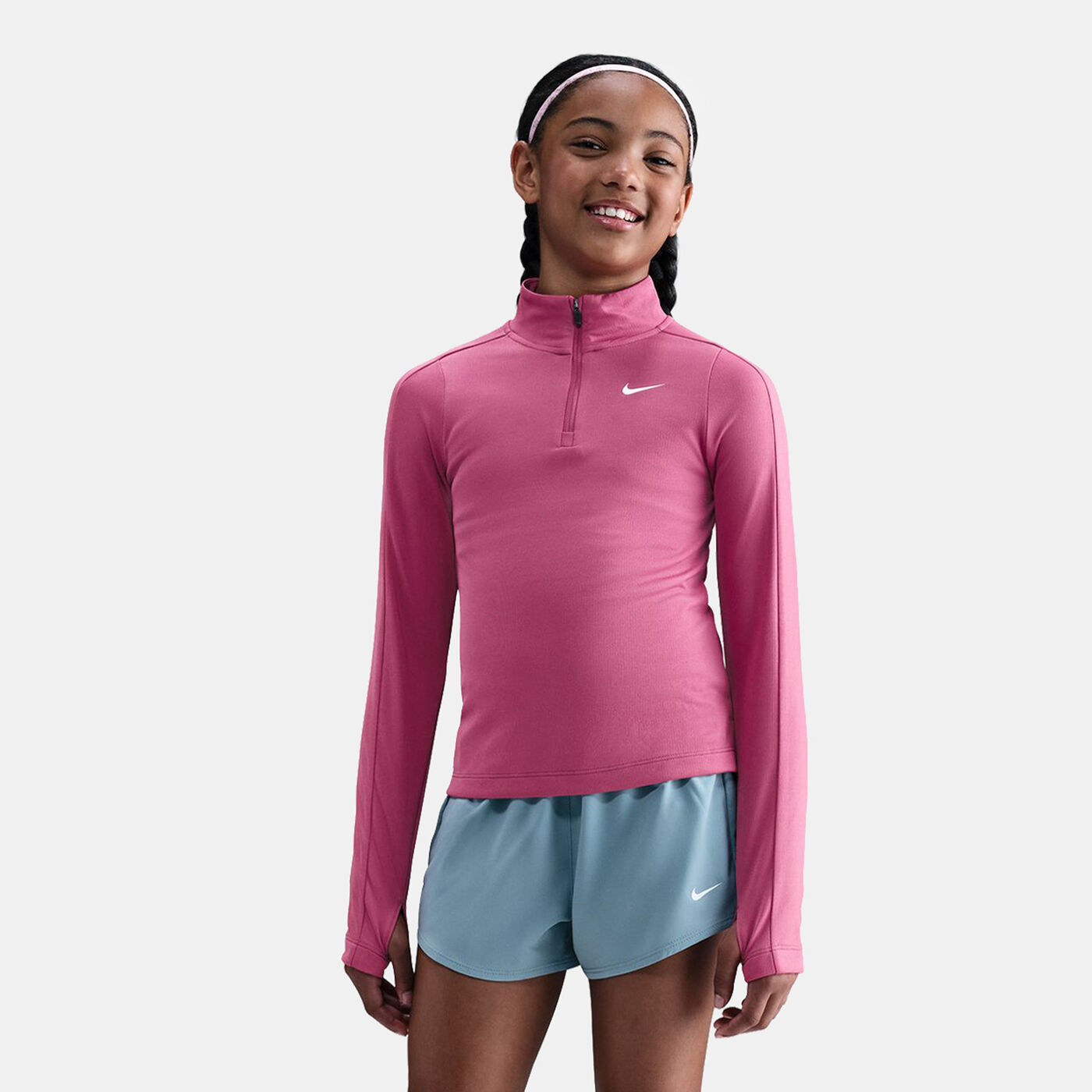 Kids' Dri-FIT Long-Sleeve 1/4-Zip Top