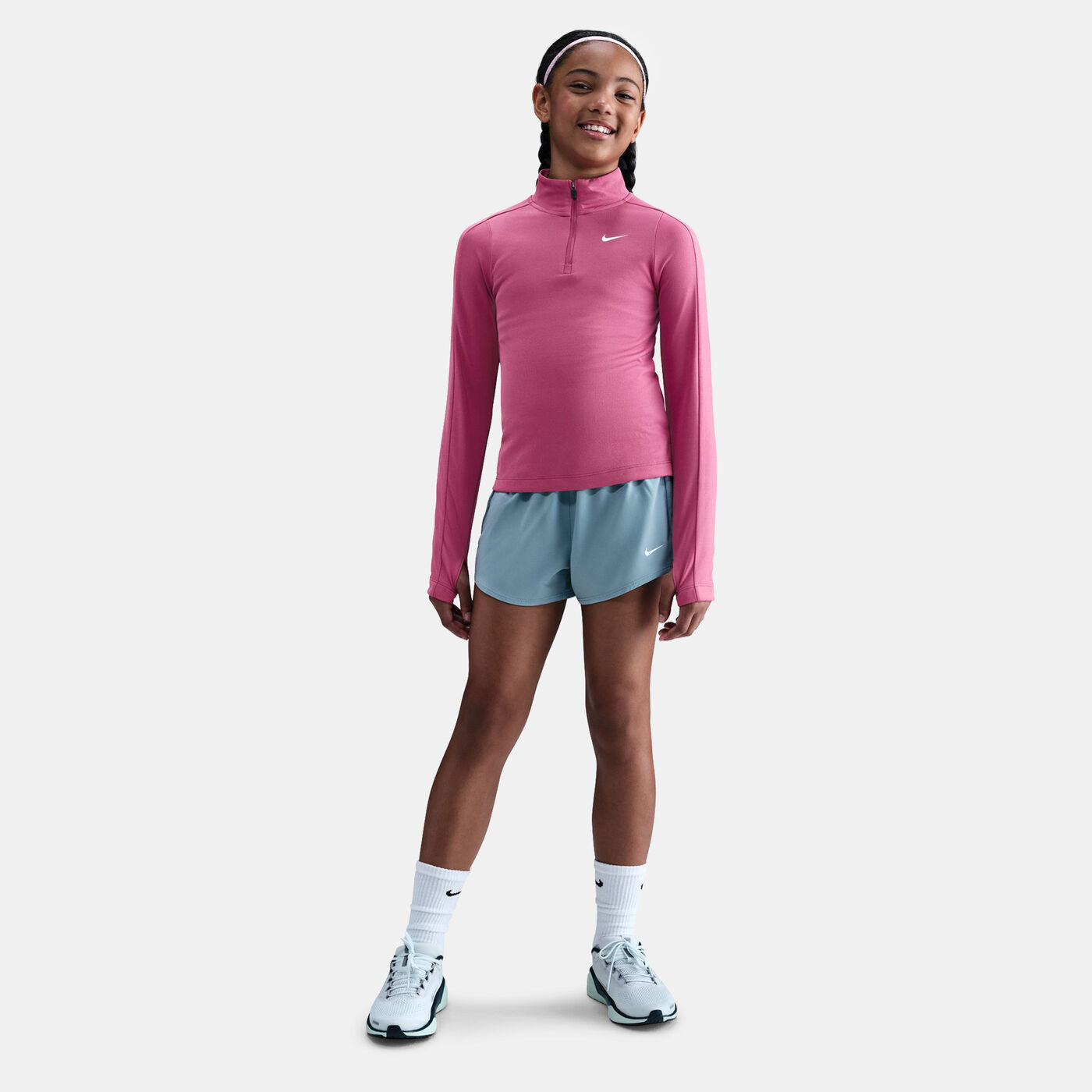 Kids' Dri-FIT Long-Sleeve 1/4-Zip Top