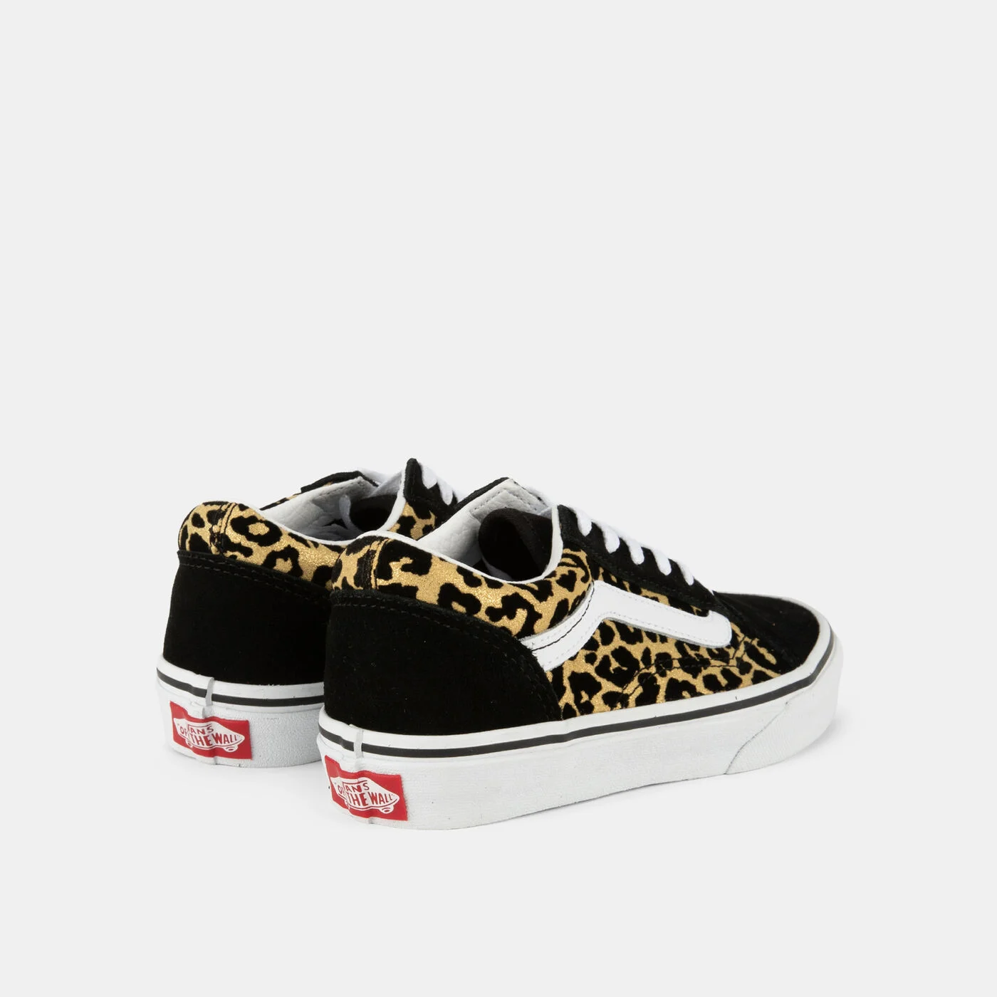 Kids' Flocked Leopard Old Skool Shoes