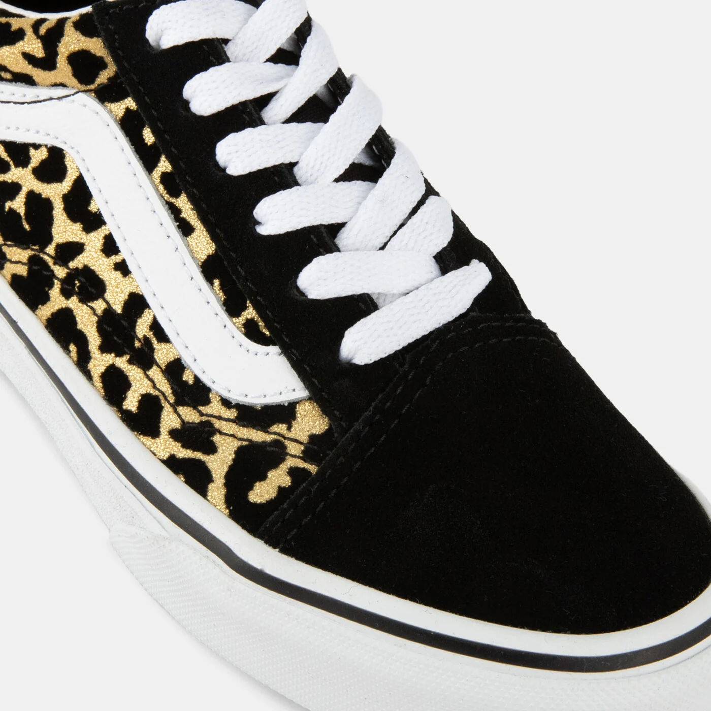 Kids' Flocked Leopard Old Skool Shoes