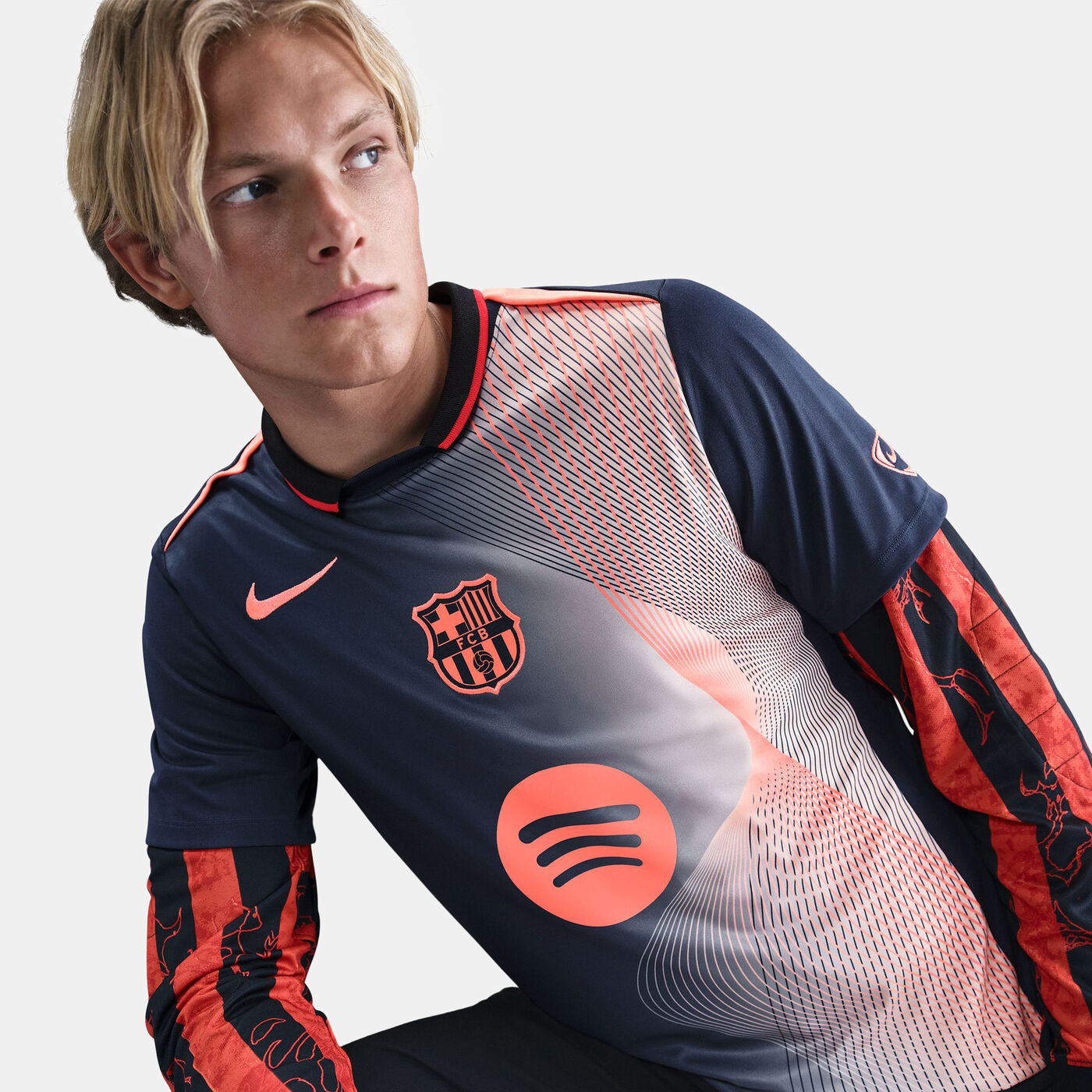 Men's FC Barcelona Academy Pro Third Pre-Match Football Top