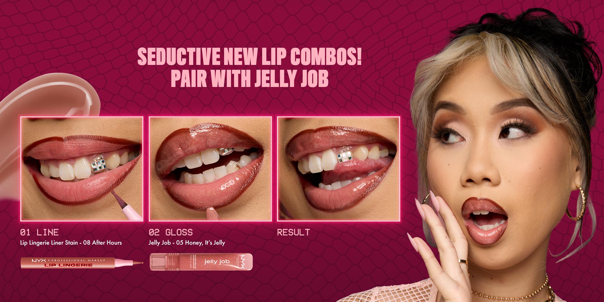 Lip Lingerie Lip Liner Stain, Seamless All Day Stain, Waterproof, Up To No Good