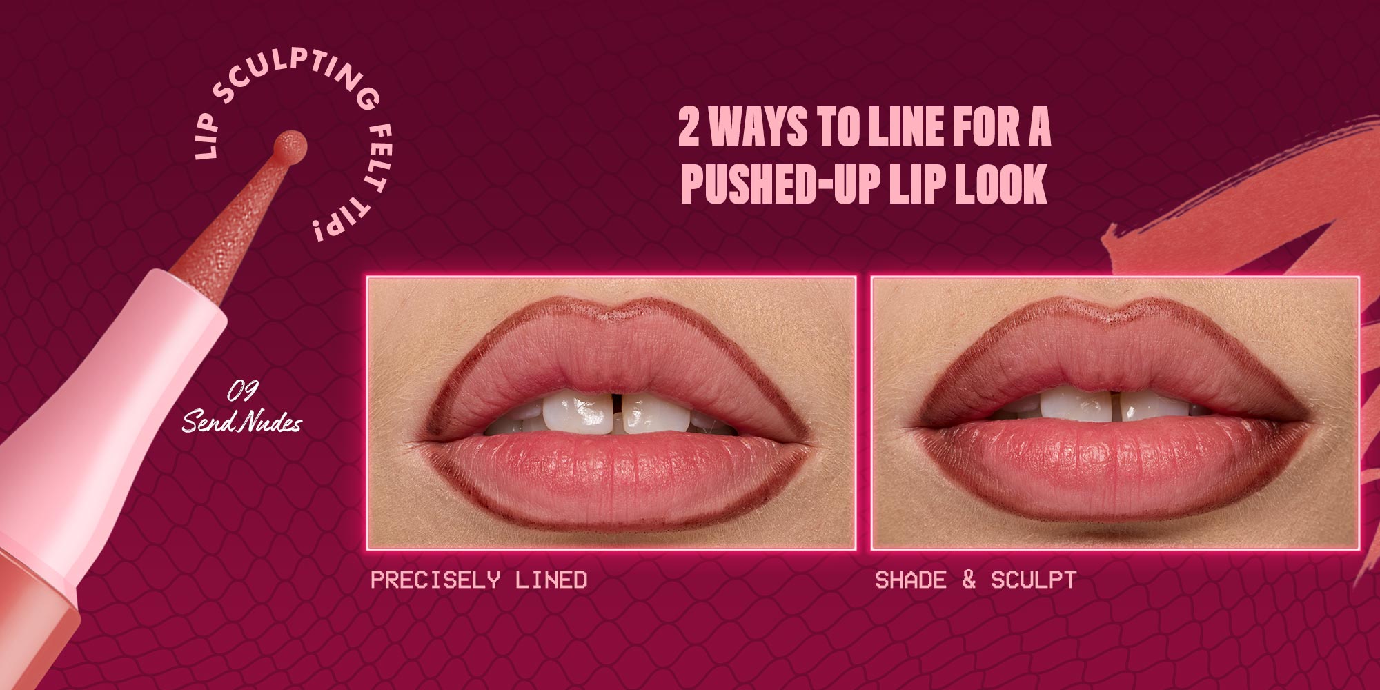 Lip Lingerie Lip Liner Stain, Seamless All Day Stain, Waterproof, Steamy Spice