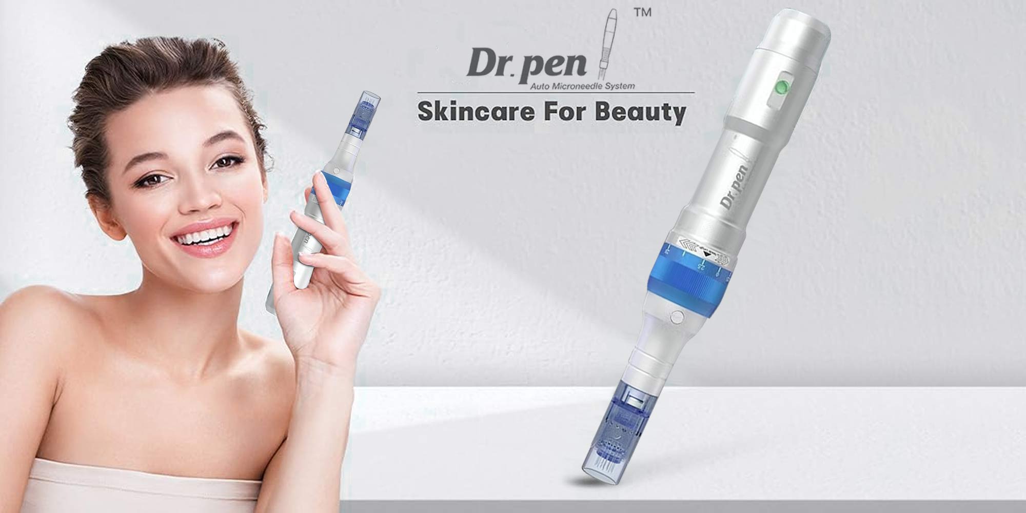 A6 Original Micro-needle Pen Electric Cordless Professional Skin Care Set, Contains 10 pcs 36 needles, 2 pcs 12 needles