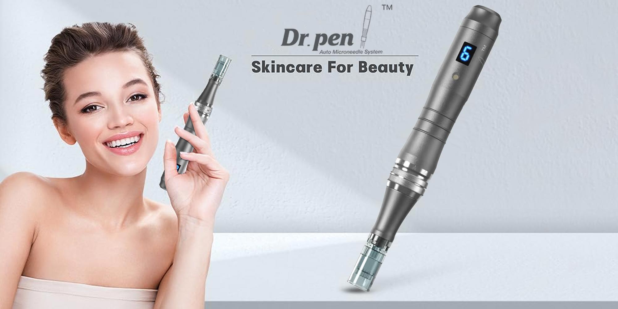 Dr.Pen Ultima M8 Professional Microneedling Pen - Cordless Derma Auto Pen - Best Face and Body Skincare Kit with 20pcs Multiple specification needles