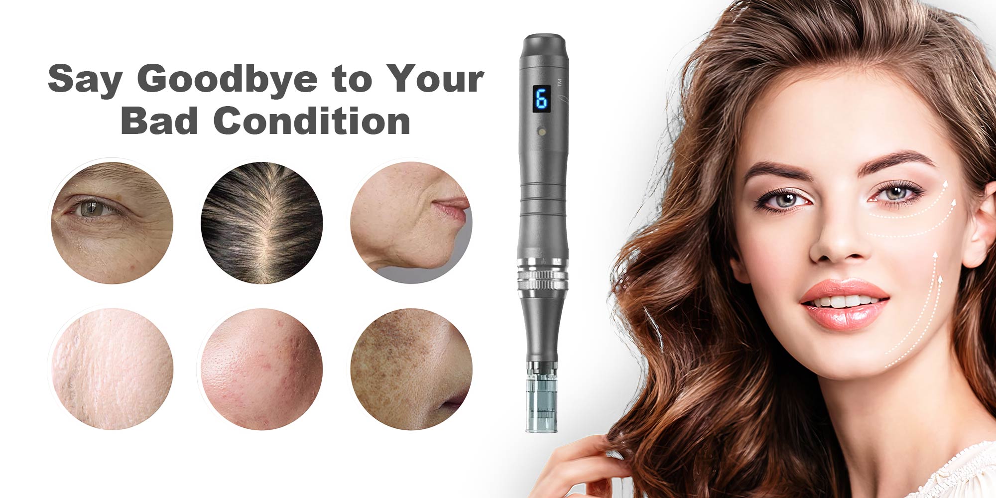 Dr.Pen Ultima M8 Professional Microneedling Pen - Cordless Derma Auto Pen - Best Face and Body Skincare Kit with 20pcs Multiple specification needles