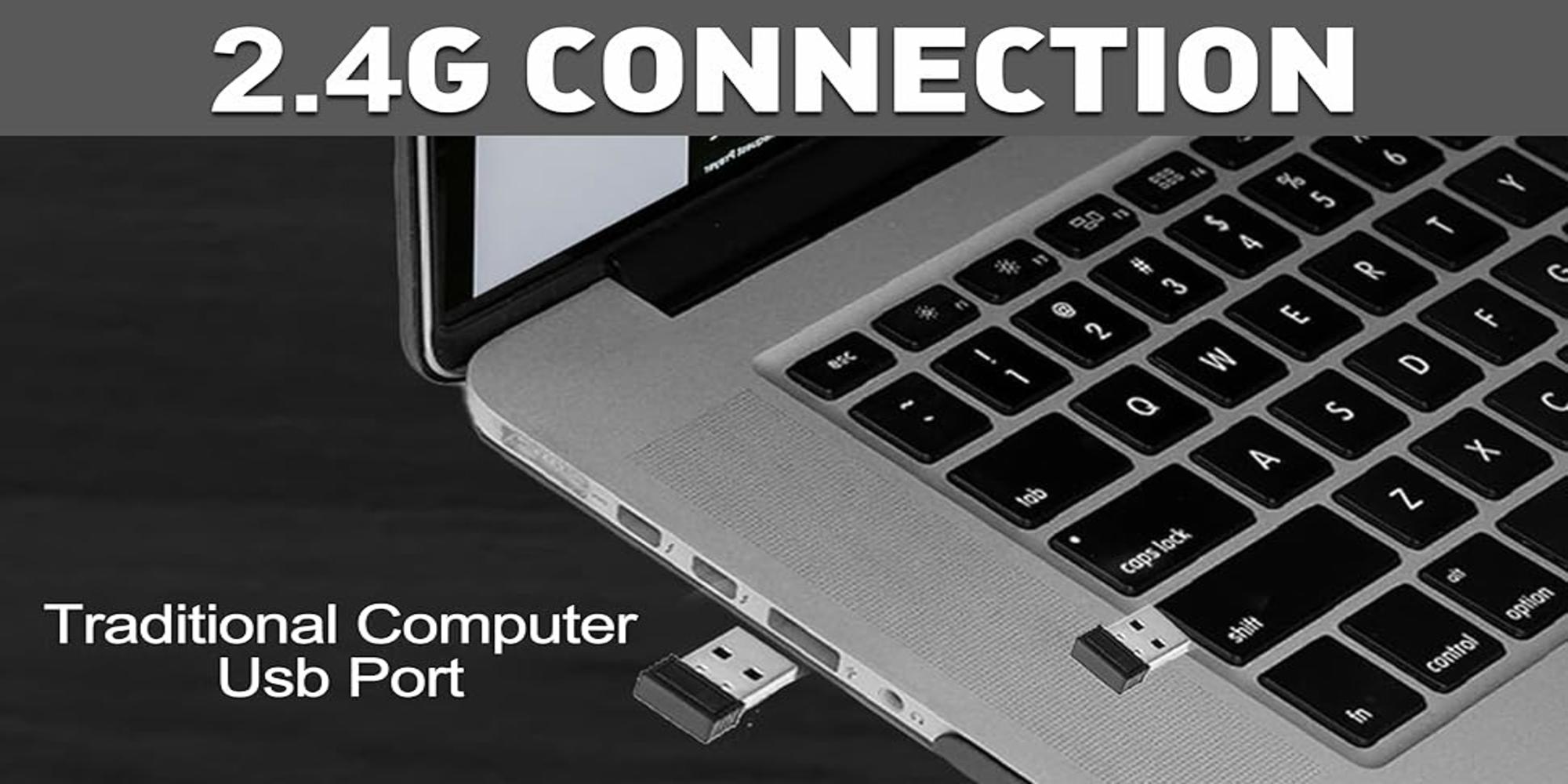 Arabic & English Wireless Keyboard and Mouse Combo, Multi-Device (Bluetooth+2.4G) Keyboard Mouse with Phone Tablet Holder, Full-Sized Typewriter Cordless Keyboard and Mouse for Computer/Laptop (Black)