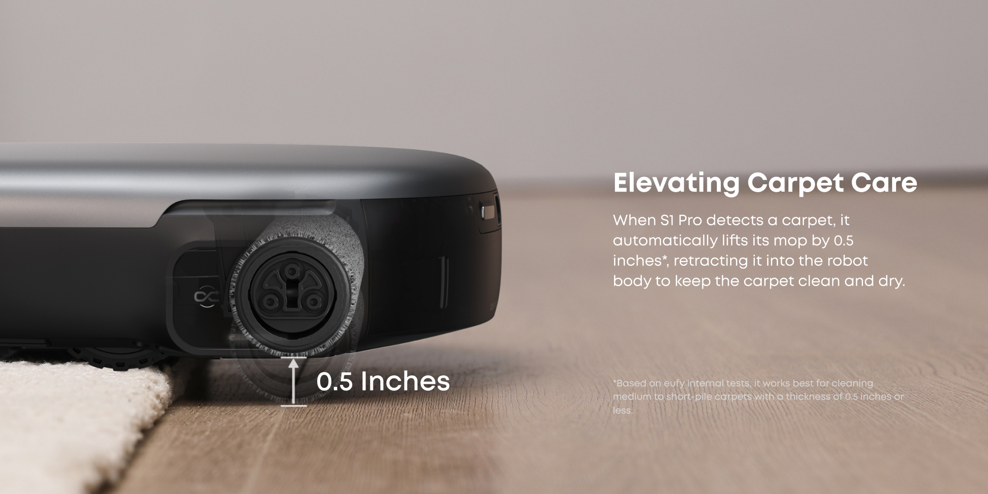 Omni S1 Pro, Robot Vacuum Cleaner with Mop, Always Clean Mop, 8000 Pa, Obstacle Avoidance, Corner-to-Edge Deep Cleaning and Lift Mop, Auto Mop Washing & Drying, Detergent Dispenser 220 W T2080 Black