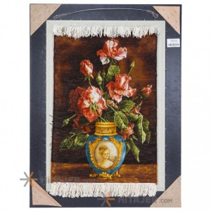 تابلو فرش طرح گل ورسای تبریز کد 901313