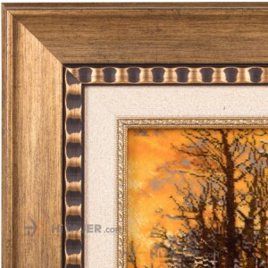 تابلو فرش دستباف طرح منظره زمستان آسیاب کد 901160