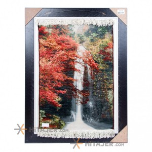 تابلو فرش دستباف طرح منظره آبشار کد 901202