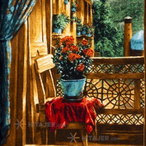 تابلو فرش طرح منظره ماسوله کد 901258