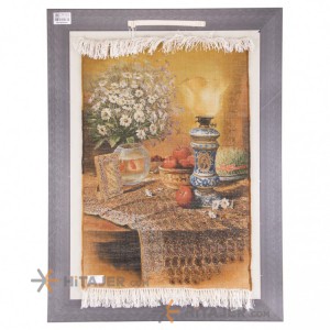 سجادة تصویریة يدوية مفرش المائدة الإيراني هافت سين كود 901465