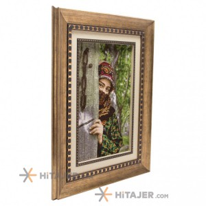 تابلو فرش دستباف دختر ترکاشوند کد 901408