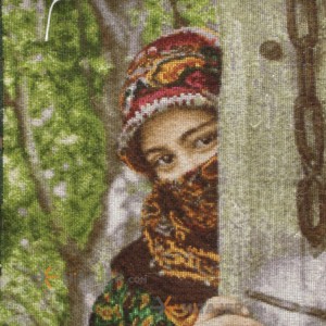 تابلو فرش دستباف دختر ترکاشوند کد 901408