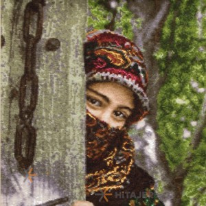 تابلو فرش دستباف دختر ترکاشوند کد 901408