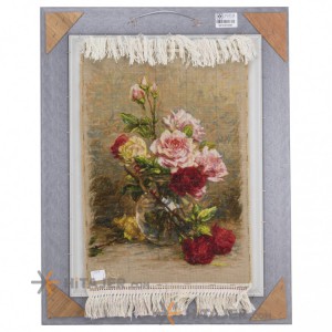 تابلو فرش دستباف گل رز در تنگ کد 901647