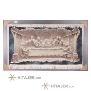 سجادة تصویریة يدوية تبریز العشاء الأخير بتصميم مميز كود 901504