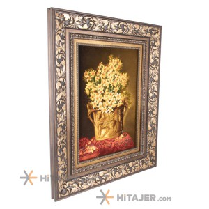تابلو فرش دستباف تبریز دسته گل نرگس کد 901609