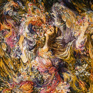 تابلو فرش دستباف طرح بوی بهار کد  792090